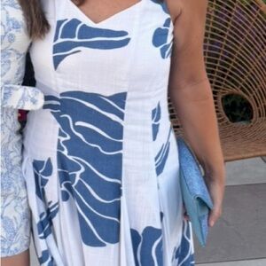 Blue and White summer Dress